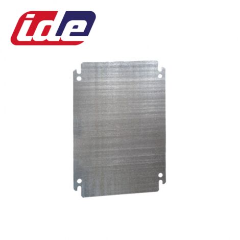 Plaque de montage en acier galvanisé pour coffret Argenta - Dimensions - (HxL) 220x200