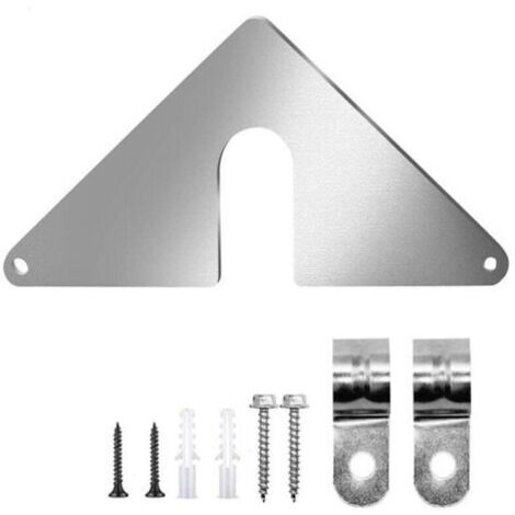 Plaque de montage en acier inoxydable pour robinet de lavabo - Kit de fixation pour cuisine, jardin, salle de bain