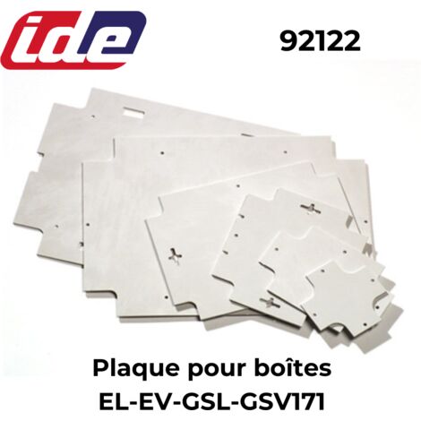 Plaque de montage polyester pour boîtier LIGHT - Type de plaque - Plaque pour boîtes EL-EV-GSL-GSV171