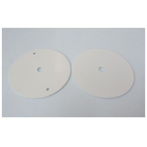 Plaque de montage pour luminaire suspendu acier blanc hauteur 2mm ø 100mm entrée Ø 10 mm DELTA LIGHT 20400100W
