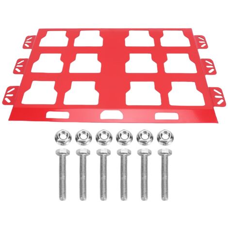 Plaque de montage pour système de stockage et d'organisation des outils, base métallique de remplacement, boîtes à outils Milwaukee Packout rouge