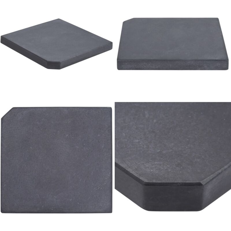 Plaque de poids de parasol Noir Granite Carré 25 kg - plaque de poids pour parasol - plaques de poids pour parasol - Home & Living - Noir