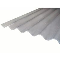 Plaque de polycarbonate ondulé alvéolaire 6mm GO (grande onde 177/51 mm)