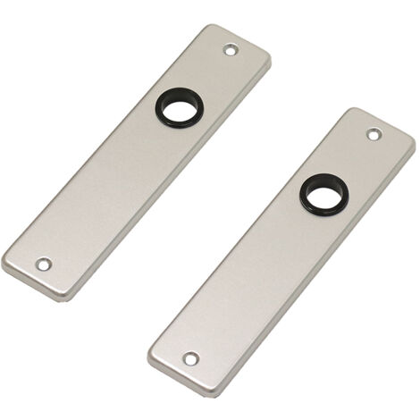 Plaque de porte courte "aveugle" en aluminium - Par set