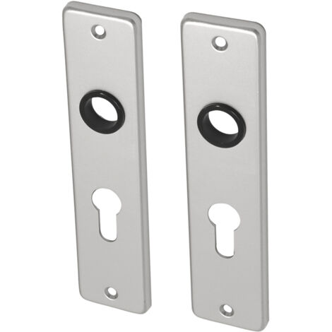 Plaque de porte courte PC55 en aluminium - Par set