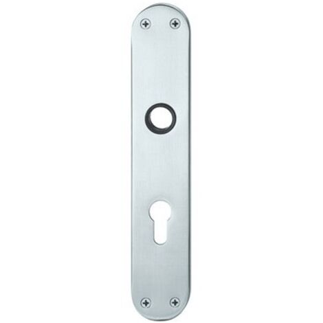 Plaque de porte courte ,VK8,WC-R, 0 14 1418,oval,Alu F1
