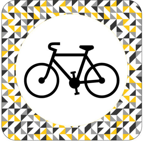 PLAQUE DE PORTE DESIGN SPHERE LOCAL VELOS .- Shell -