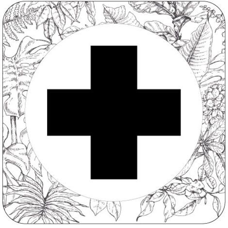 PLAQUE DE PORTE DESIGN SPHERE PHARMACIE .- Milky -
