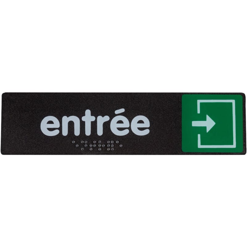 Novap - Plaque de porte Entrée - Braille - 170x45mm - 4038896