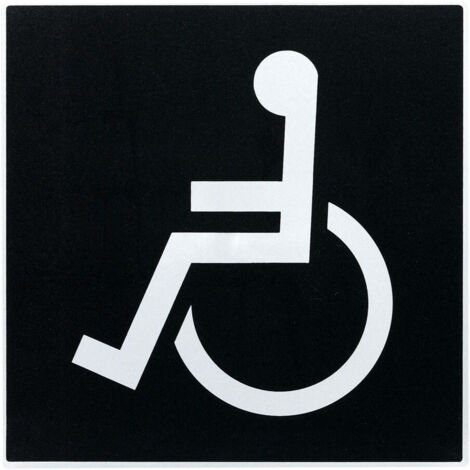 Plaque de porte Handicapés - Europe design 200x200mm - 4280127