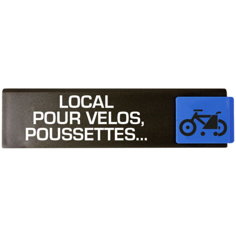 Plaque de porte Local pour vélos, poussettes... - Europe design 175x45mm - 4260785