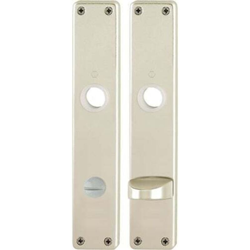 Paire de plaques longues 202SP F2/couleur maillechort F2 sk/ol 78mm - 6030753 - Hoppe