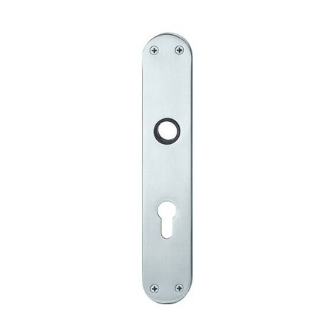 Plaque de porte longue ,WC, 0 14 1418,oval,Alu F1