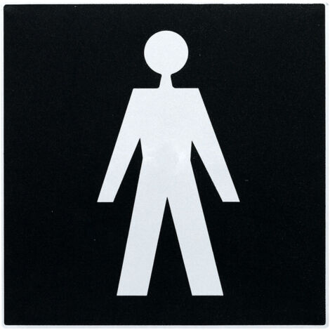 Plaque de porte Messieurs - Europe design 200x200mm - 4280134