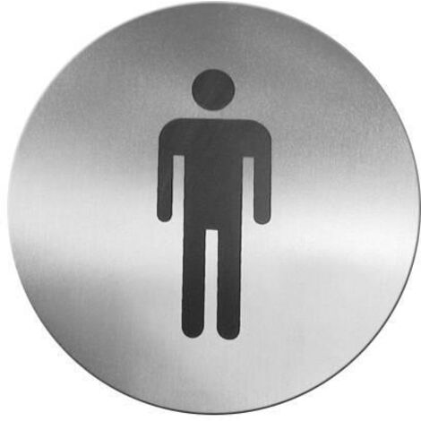 Plaque de porte pour hommes