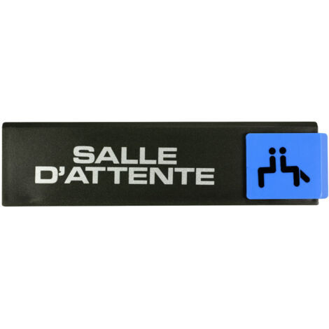 Plaque de porte Salle d'attente - Europe design 175x45mm - 4260631
