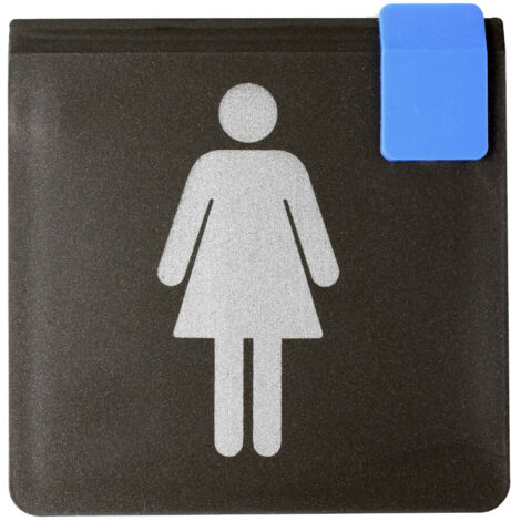 Plaque de porte Toilettes femmes - Europe design 95x95mm - 4270159