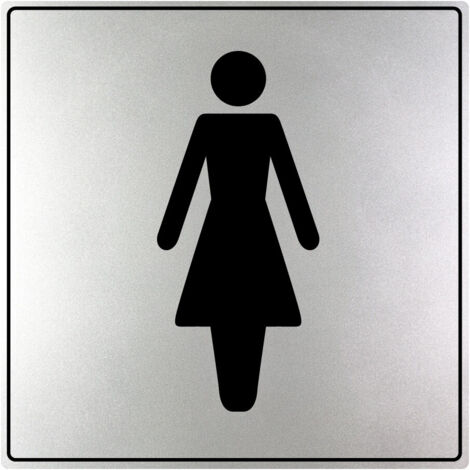Plaque de porte Toilettes femmes - Gamme Iso 7001 200x200mm - 4380032