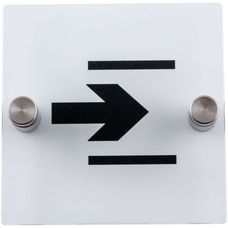Plaque de porte transparente - Entrée - 4386027