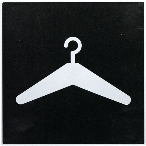 Plaque de porte Vestiaires - Europe design 200x200mm - 4280141