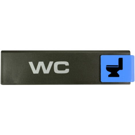 Plaque de porte WC - Europe design 175x45mm - 4260808