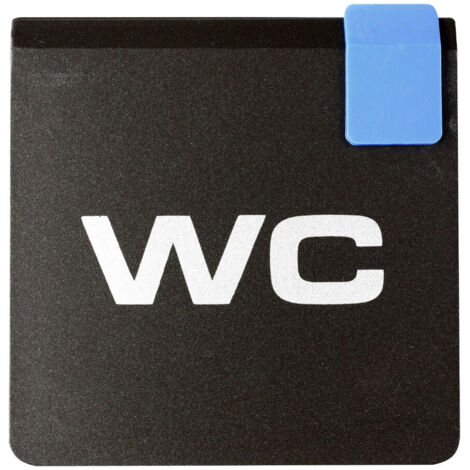 Plaque de porte WC - Europe design 95x95mm - 4270135