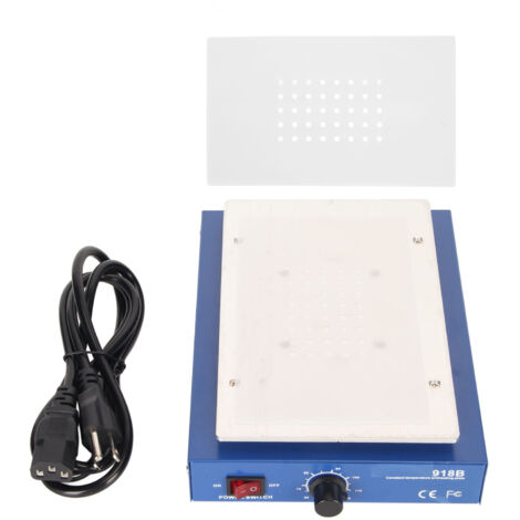 Plaque de préchauffage à souder 450W, station de soudage électrique avec micro-ordinateur LED, plaque chauffante en alliage d'aluminium pour réparation, bricolage et laboratoire, prise US 110V.