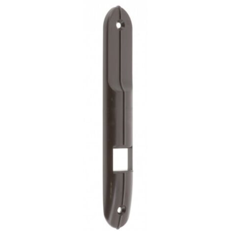 Plaque de propreté à encastrer pour enrouleur de volet roulant 170x28mm en PVC marron à visser Finition Fenêtre Enroulement Déroulement Store Coffre Menuiserie