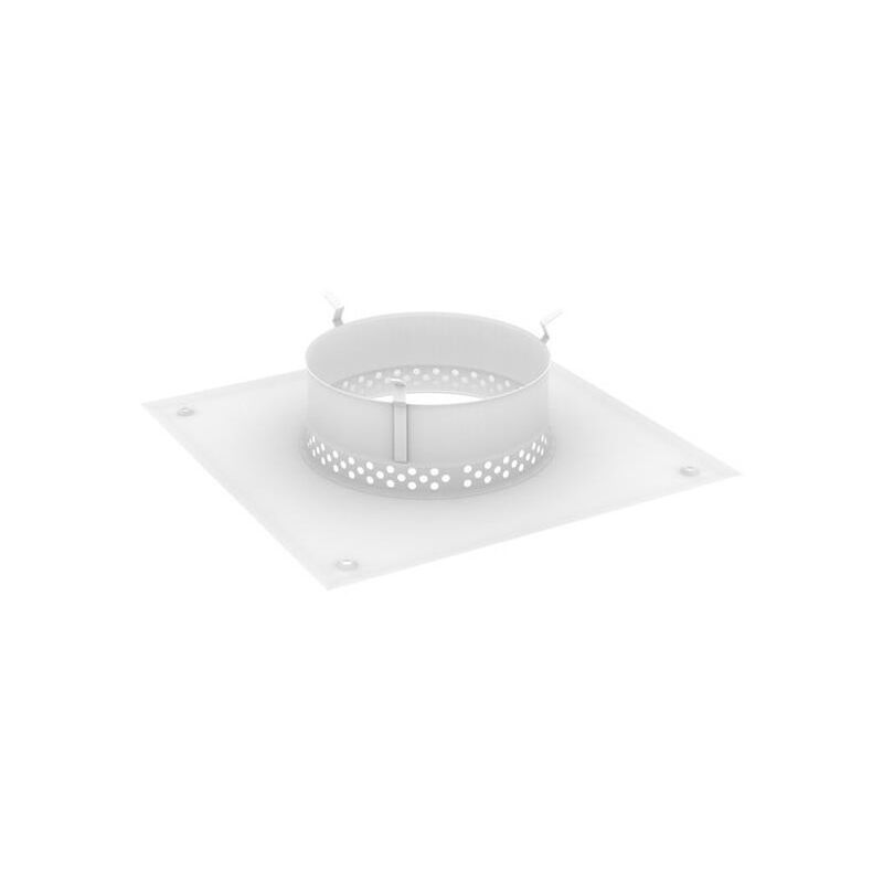 Plaque de propreté Aimantée à Ventilation Annulaire Dixneuf 20x20cm Diamètre 150mm Blanc - 017.PVAA2020150B9