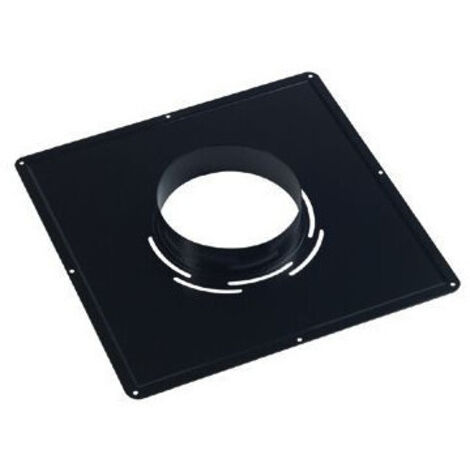 Plaque de propreté en inox noir TEN 40x40 diamètre 180mm
