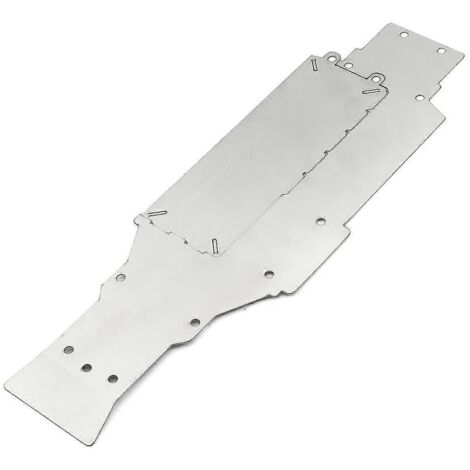 Plaque de protection antidérapante en acier inoxydable pour châssis de voiture RC 1/10 XV01 - Pièces de mise à niveau XV01
