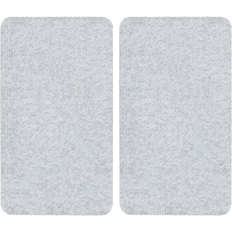 WENKO Plaque de protection cuisson, cache plaque de cuisson en verre, Lot de 2, verre trempé, 30x52 cm, transparent