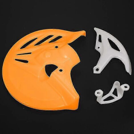 Plaque de protection de disque de frein, cache-étrier arrière, protection en plastique, compatible avec les motos tout-terrain Honda CRF T4, T6, CRF 250 et CRF 450 - Orange