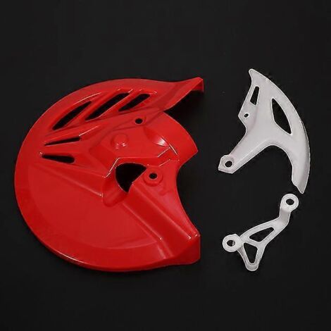 Plaque de protection de disque de frein, cache-étrier arrière, protection en plastique, compatible avec les motos tout-terrain Honda CRF T4, T6, CRF 250 et CRF 450 - Rouge