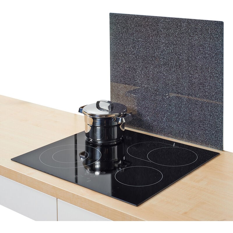 Plaque de protection en verre granit pour cuisinière - grand Zeller