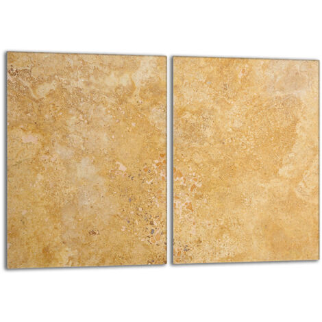 Plaque de protection en verre pour le poêle 2x40x52 Ardoise
