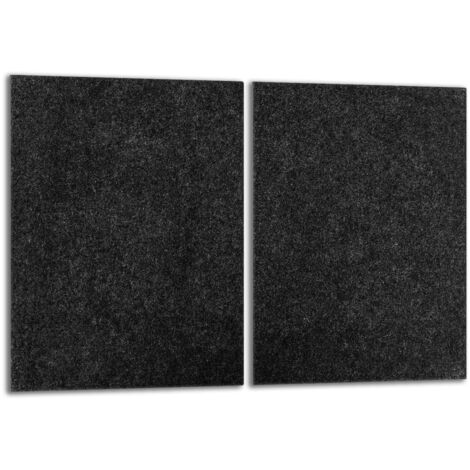 Plaque de protection en verre pour le poêle 2x40x52 Ardoise