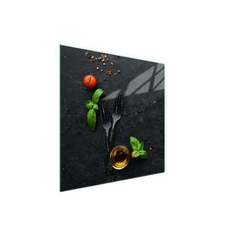 PLAQUE DE PROTECTION EN VERRE POUR POÊLE 50x52 ARDOISE