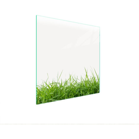 PLAQUE DE PROTECTION EN VERRE POUR POÊLE 50x52 BLANC