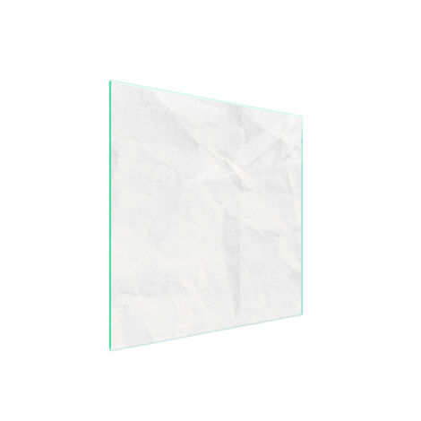 PLAQUE DE PROTECTION EN VERRE POUR POÊLE 50x52 BLANC