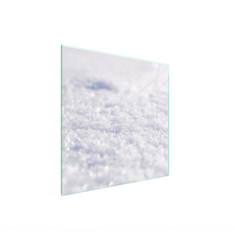 PLAQUE DE PROTECTION EN VERRE POUR POÊLE 50x52 BLANC