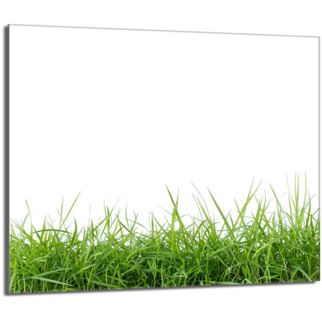 Plaque de protection en verre pour poêle 60x52 Blanc