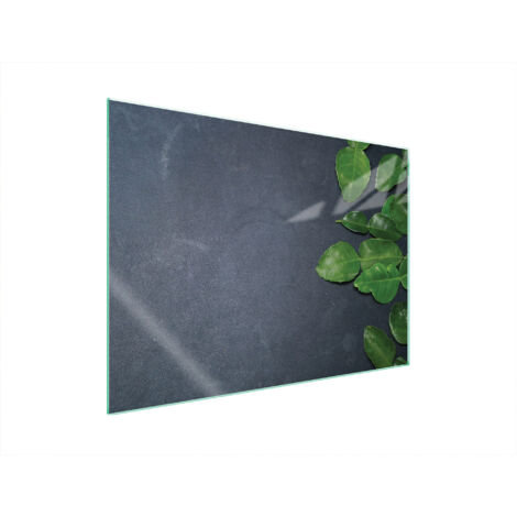 PLAQUE DE PROTECTION EN VERRE POUR POÊLE 70x52 ARDOISE