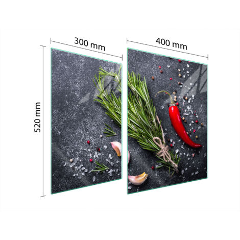 PLAQUE DE PROTECTION EN VERRE POUR POÊLE 70x52 ARDOISE