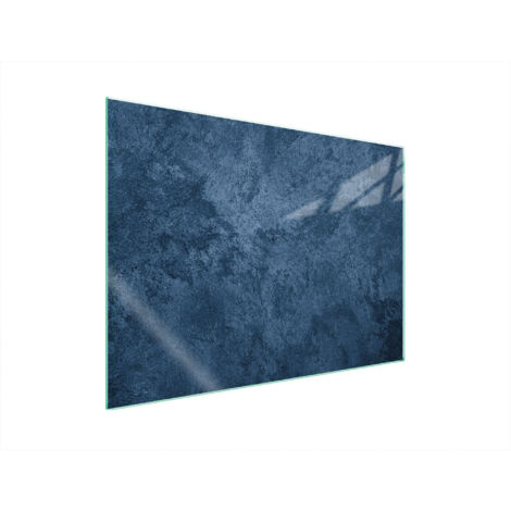 PLAQUE DE PROTECTION EN VERRE POUR POÊLE 70x52 ARDOISE