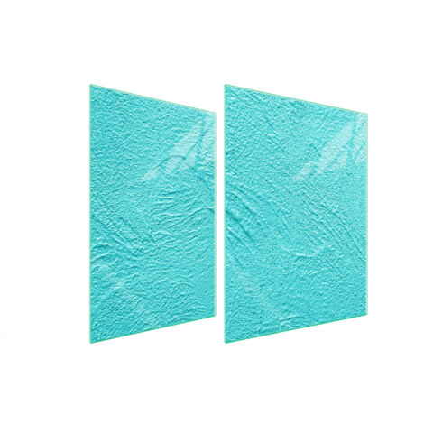 PLAQUE DE PROTECTION EN VERRE POUR POÊLE 70x52 ARDOISE