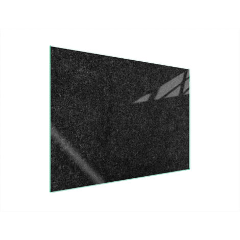 PLAQUE DE PROTECTION EN VERRE POUR POÊLE 70x52 ARDOISE