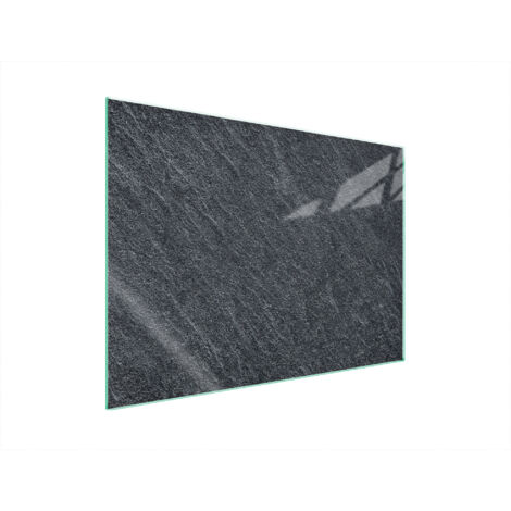 PLAQUE DE PROTECTION EN VERRE POUR POÊLE 70x52 ARDOISE