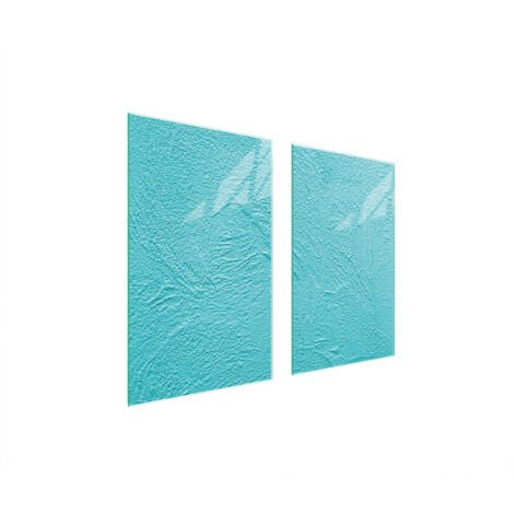 PLAQUE DE PROTECTION EN VERRE POUR POÊLE 75x52 ARDOISE