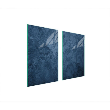 PLAQUE DE PROTECTION EN VERRE POUR POÊLE 75x52 ARDOISE